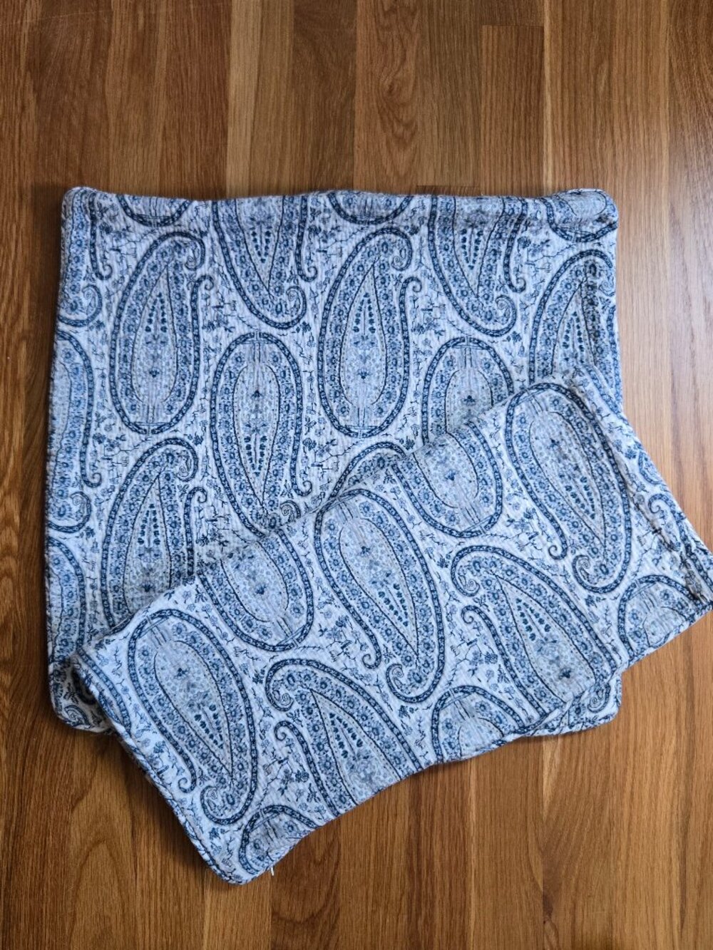 Ralph Lauren Blue and White Paisley Pillow Covers, Set of 2, 20"x 20"